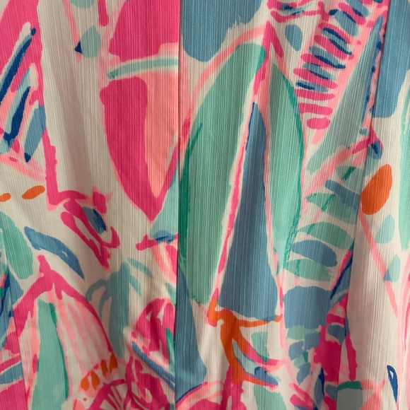 Lilly Pulitzer Lynn Shift Dress Out to Sea 10 Sailboats Summer Wedding - Picture 8 of 16